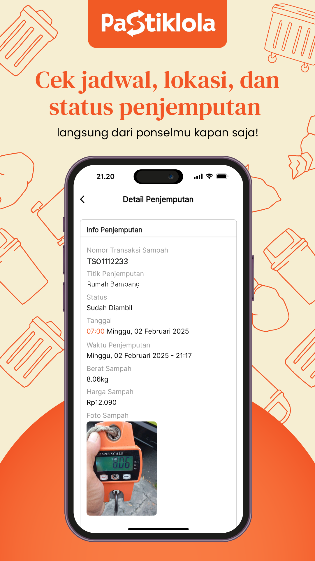 Bisa Cek Jadwal Pengangkutan